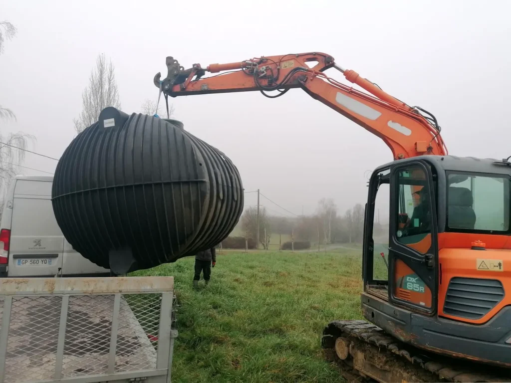 Récupérateur d'eau de pluie 10 000 litres Graf Carat Ecoplus par Sagéau Eure/Yvelines